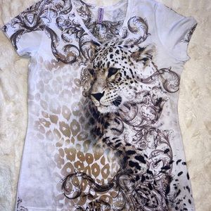 Leopard design shirt 🇺🇸